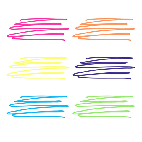 Picture of 28975 Tulip Fine-Tip  Fabric Markers Neon 6 Pack