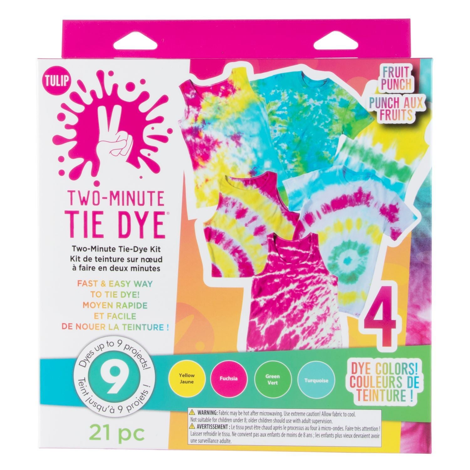  26-Color Tie Dye Kit for Adults, Kids - Fabric Dyes for Clothing  with Instructions, Table Cover, Rubber Bands, Gloves, and Aprons