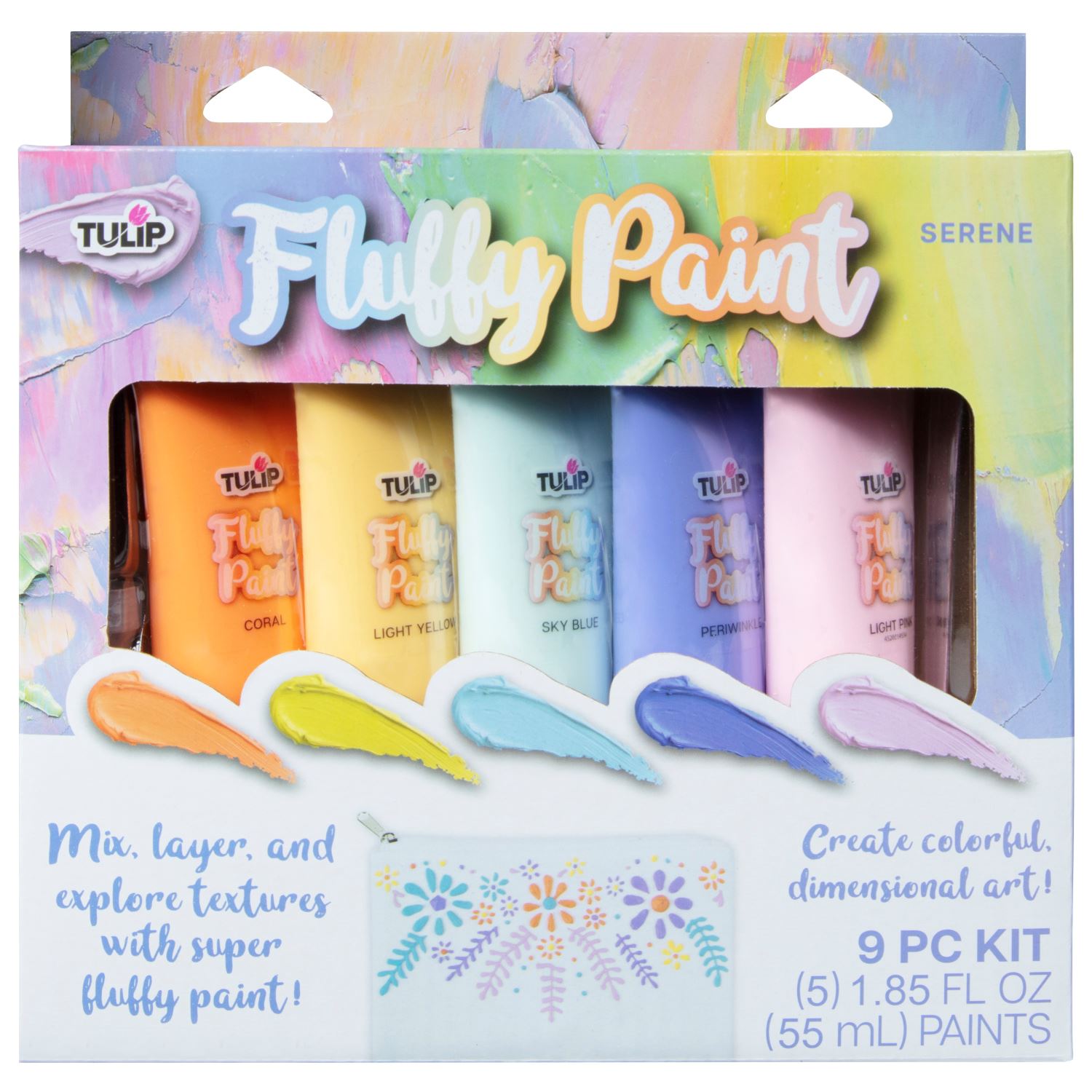 Tulip Puff Paint Mellow Rainbow .75 fl oz 20 Pack