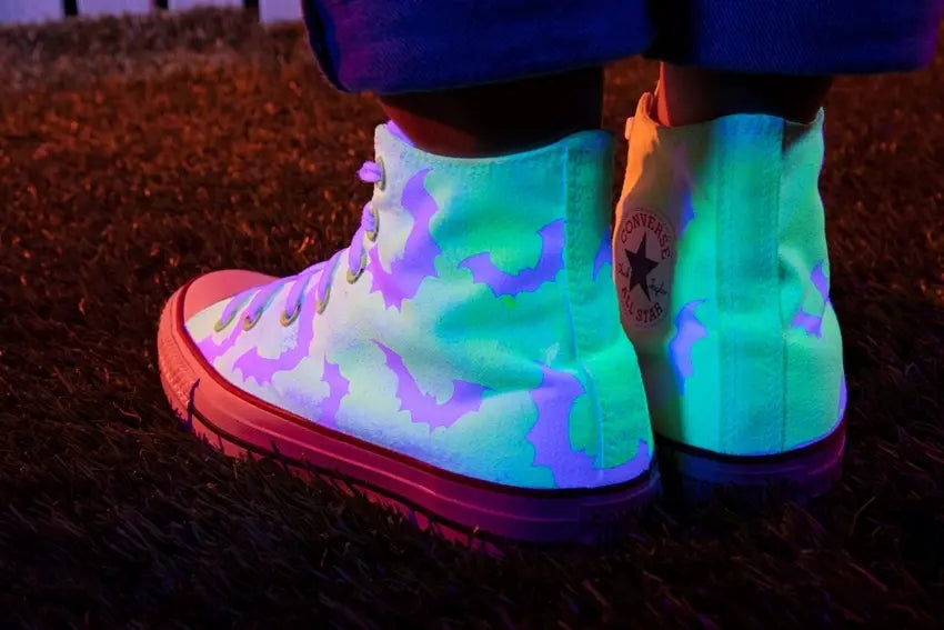 Glow in the Dark Bat High top Sneakers