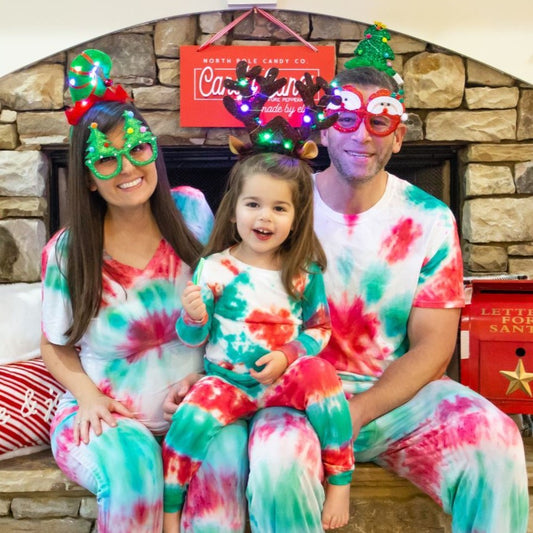Transform Your Christmas with Colorful Tie-Dye PJs for the Whole Family!