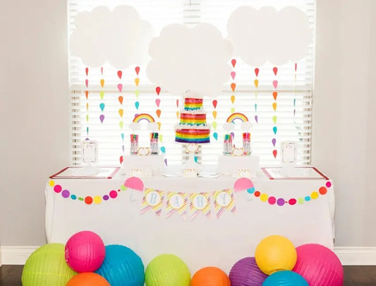 Picture of Rainbow Baby Shower Station With Tulip Fabric Markers