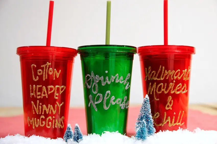 Personalized Glitter Tumbler