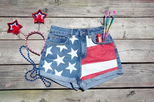 Picture of Americana-Inspired Cut-Off Shorts