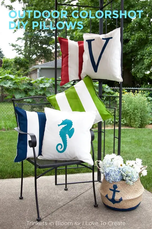 Outdoor ColorShot DIY Pillows
