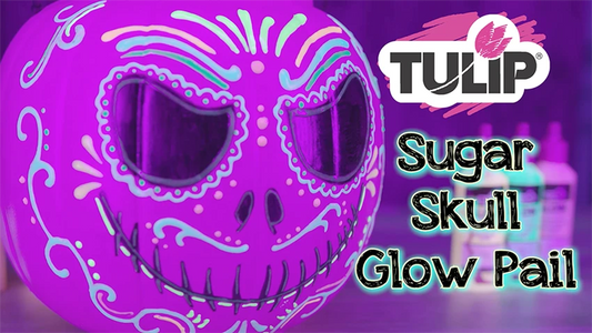 Sugar Skull Glow Pumpkin Pail