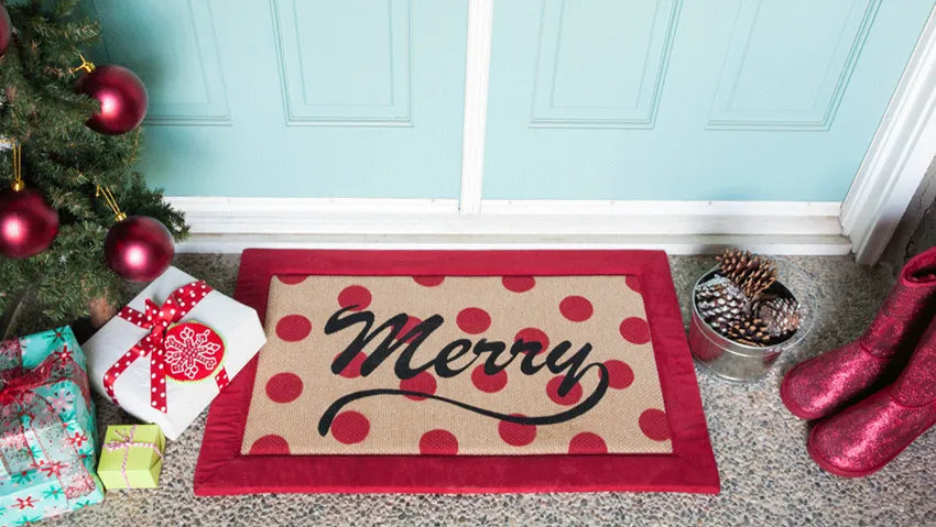 DIY Holiday Welcome Mat