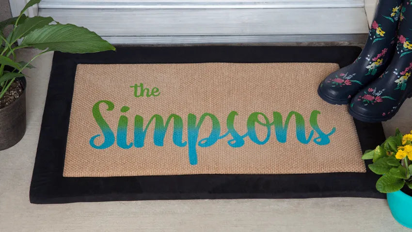 Picture of DIY Personalized Family Welcome Mat