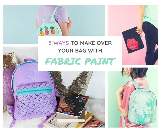 5 Bag Makeovers with Fabric Paint