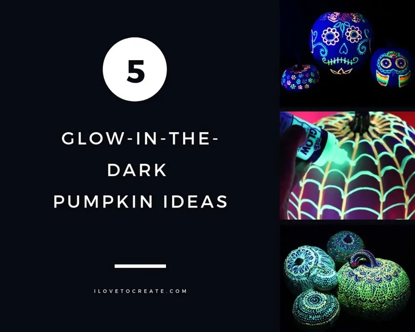 Picture of 5 Glow-in-the-Dark Painted Pumpkin Ideas