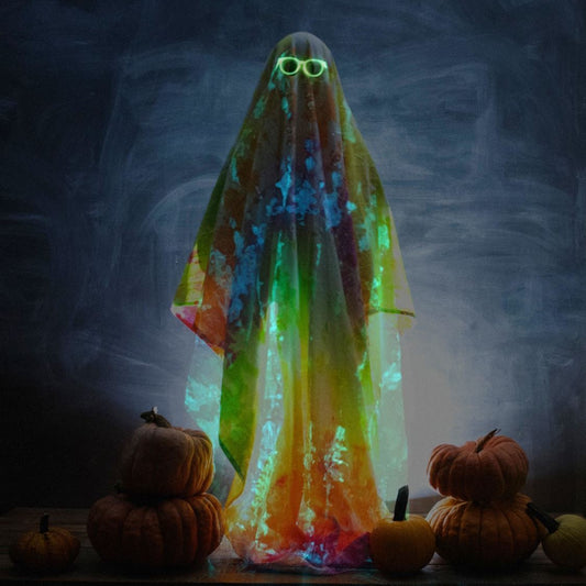 DIY Glow-in-the-Dark Ghost Halloween Costume