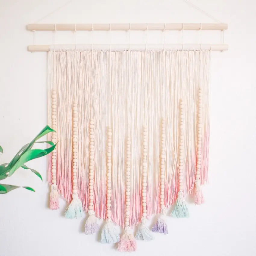 Pastel Dyed DIY Wall Hanging