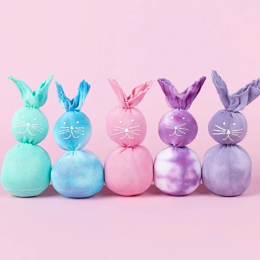 Tulip Pastel Tie-Dye Sock Bunnies