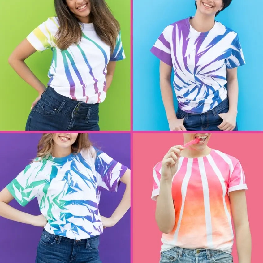 10 New Ways to Tie Dye with Spray-On Color