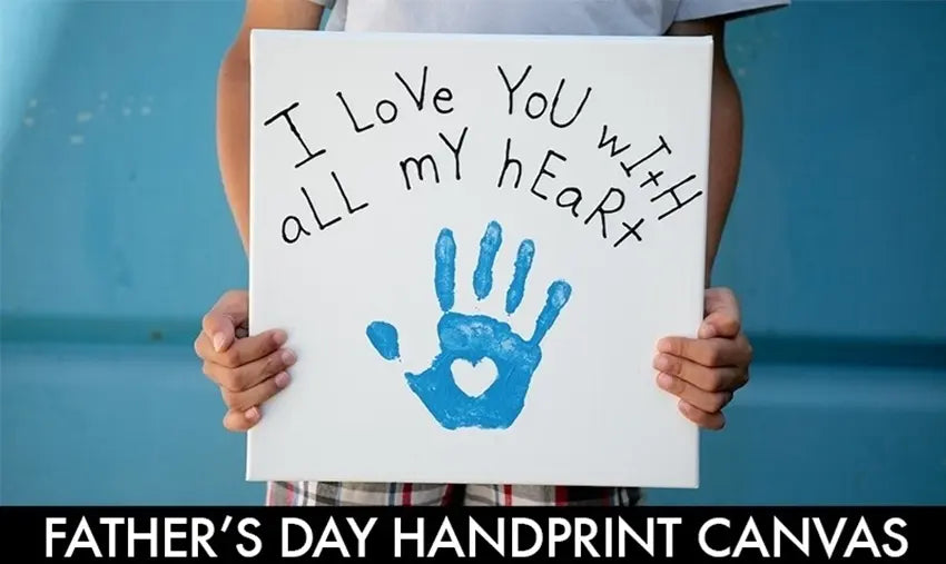 Father's Day Handprint Canvas