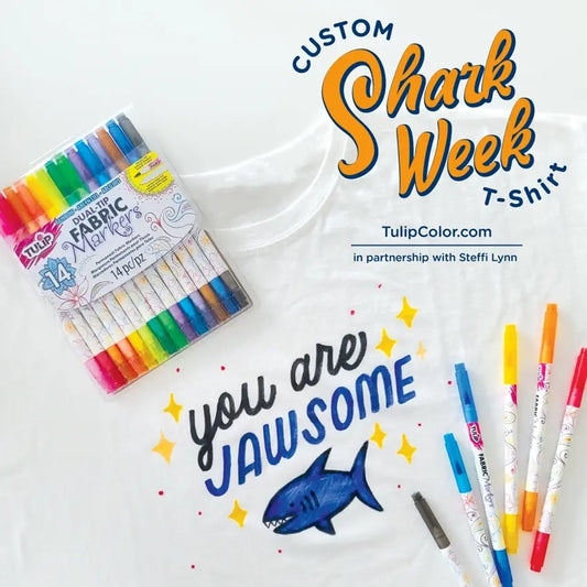 Easy DIY Shark Week T-shirt