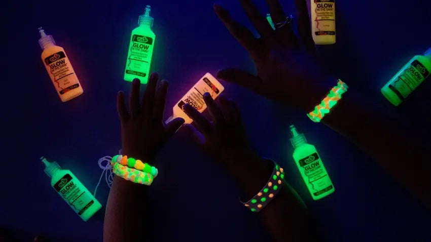 DIY Dimensional Paint Glow Bracelets