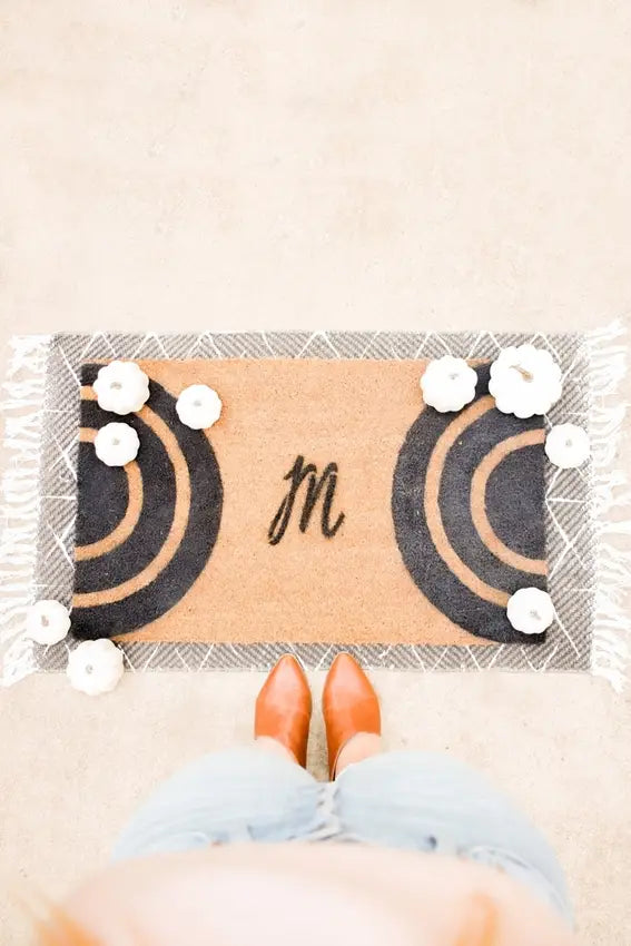 DIY Monogram Doormat with Tulip ColorShot