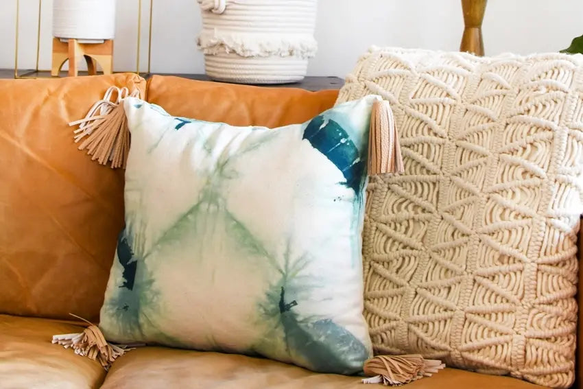 Shibori Tie-Dye Throw Pillows