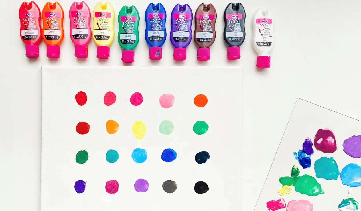 Color Mixing Painting Technique with Fabric Paint – Tulip Color Crafts