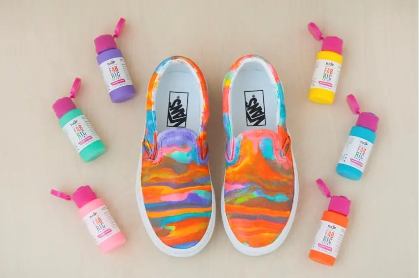 Paint Pour Shoes