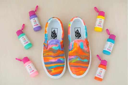 Paint Pour Shoes