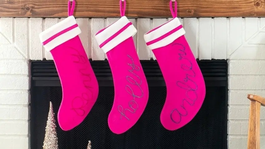 Dazzling Glitter Personalized Stockings