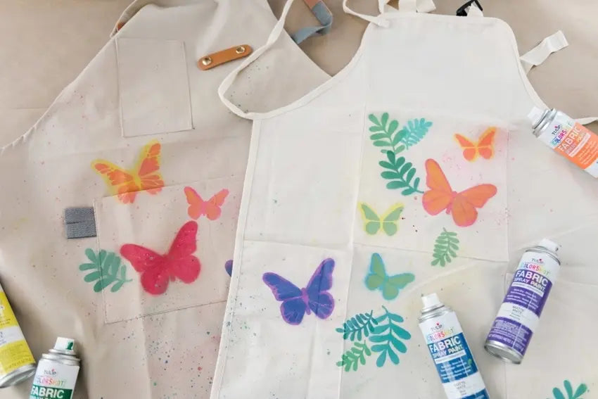 TULIP Matching Butterfly Aprons with ColorShot