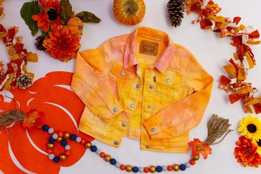 Tie-Dye Jean Jacket for Kids’ Fall Fashion