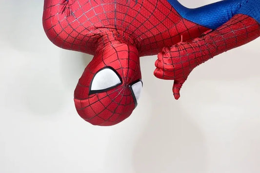 Raised Webbing Spider-Man Cosplay Mask with Puff Paint