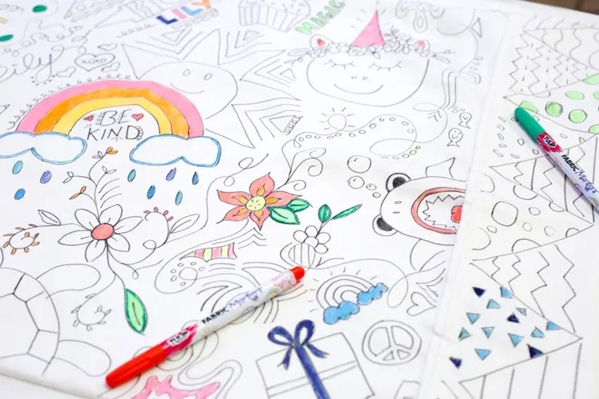 Let's Create Color Your Own Pillowcase Craft Kit for Kids