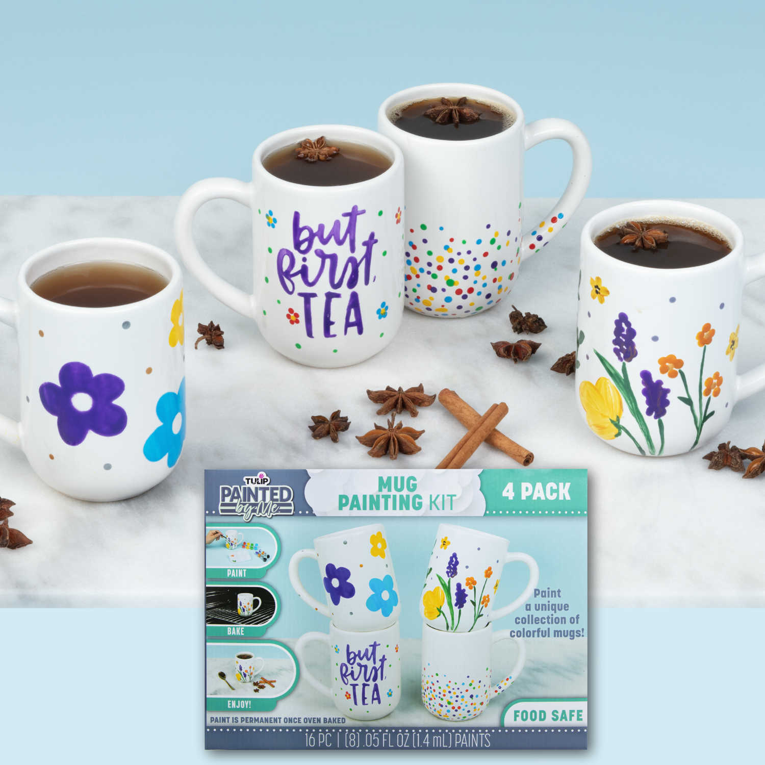 How to Paint Custom Mugs with the Tulip 4 Pack Mug Painting Kit Tulip