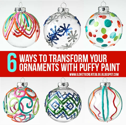 6 Ways To Transform Your Ornaments With Puffy Paint