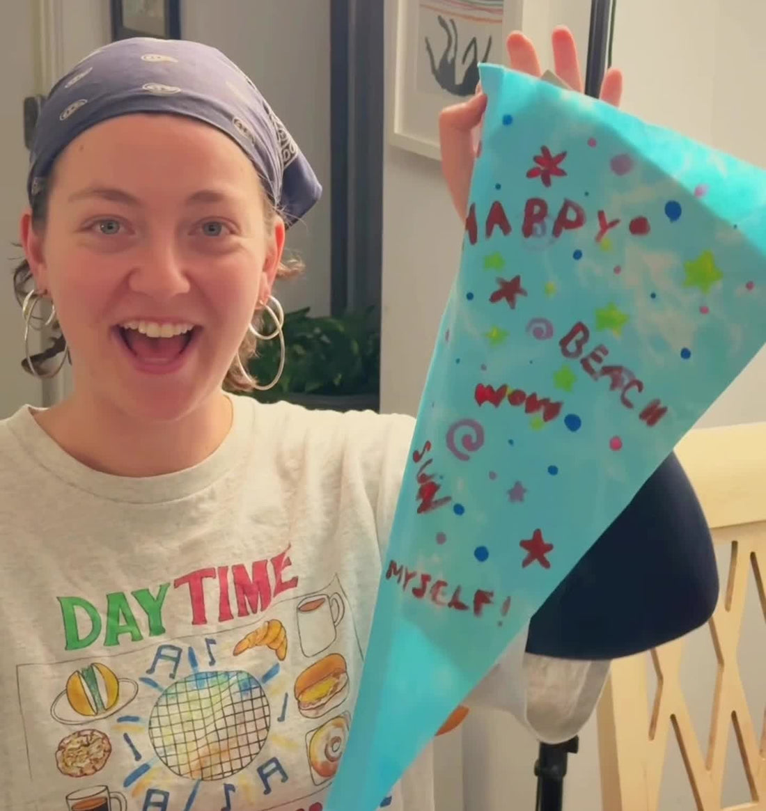 how to make your own tie dye and paint banner