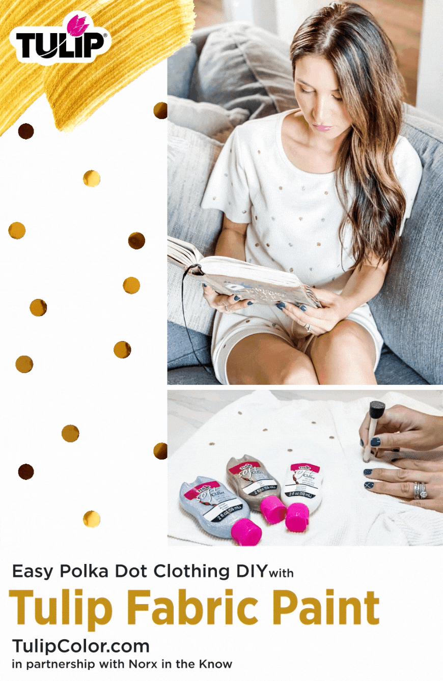 Polka Dot Clothing DIY with Fabric Paint