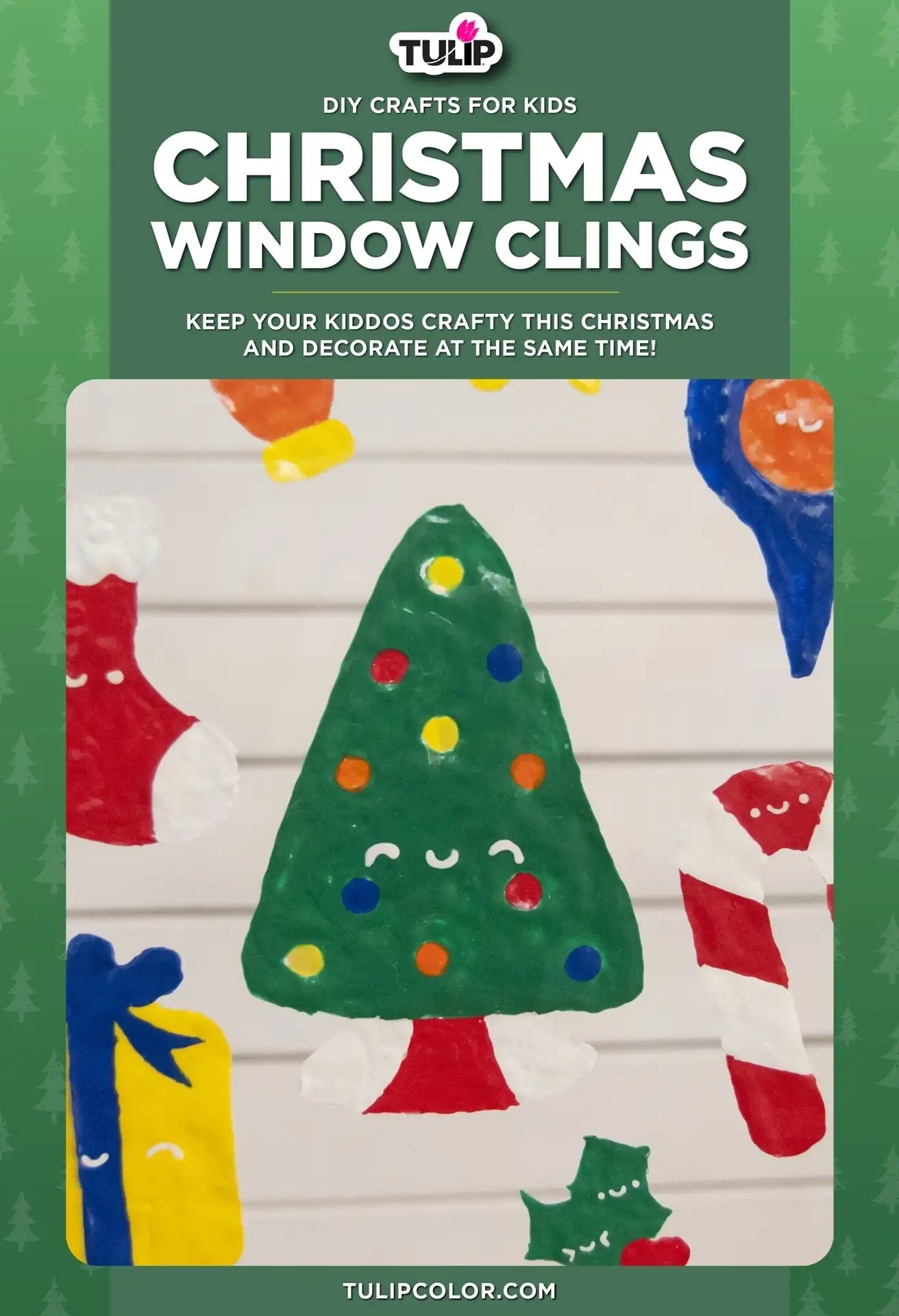 DIY Christmas Craft for Kids: Window Clings