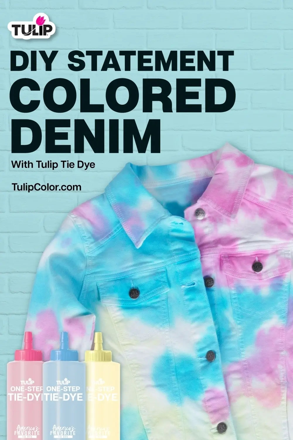 DIY Statement Colored Denim with Tie Dye