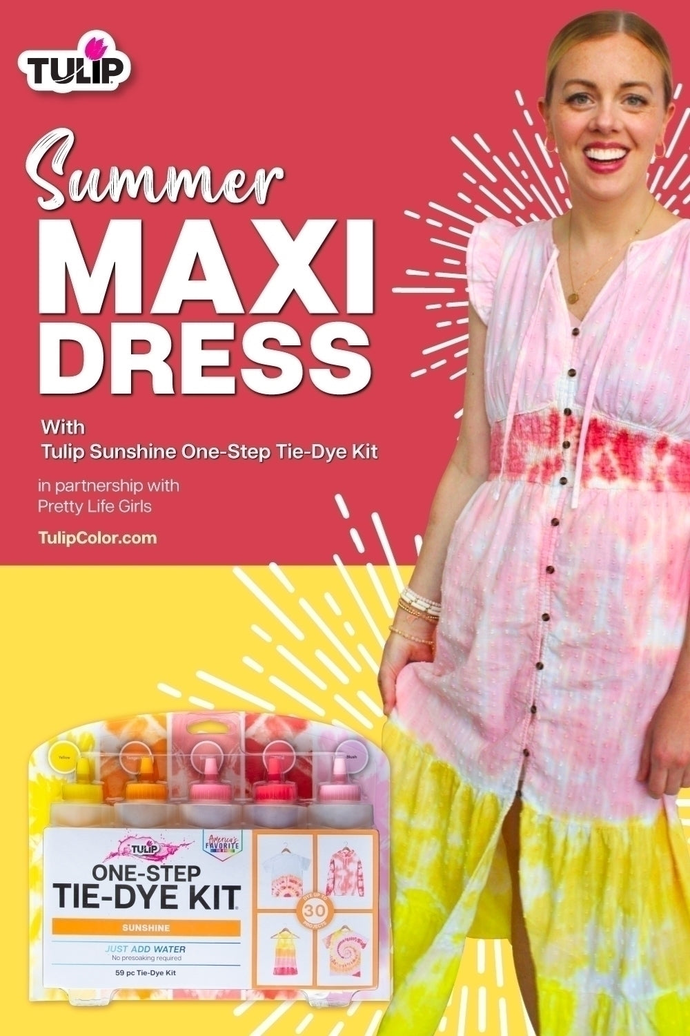 Tie-Dye Maxi Dress for Summer