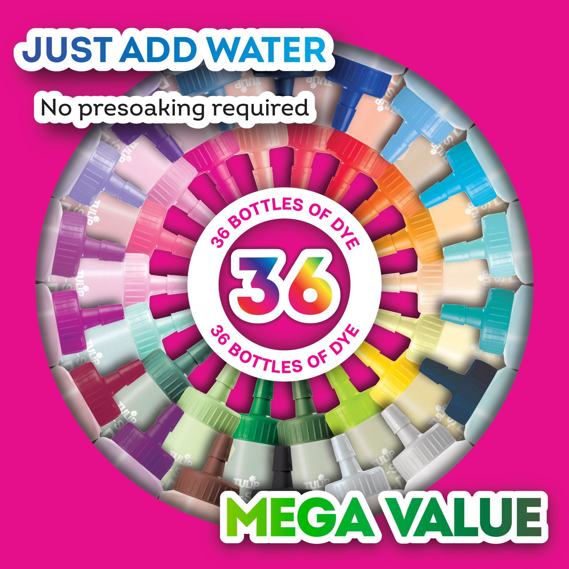 Picture of 49607 Tulip Color Mania 36-Color One-Step Tie-Dye Kit