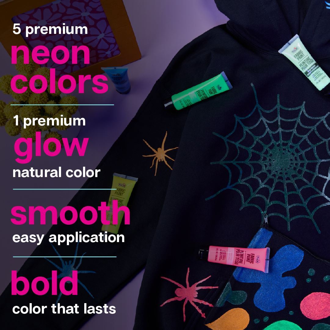 Picture of 49974-1 Tulip Neon Fabric Paint 6 Pack