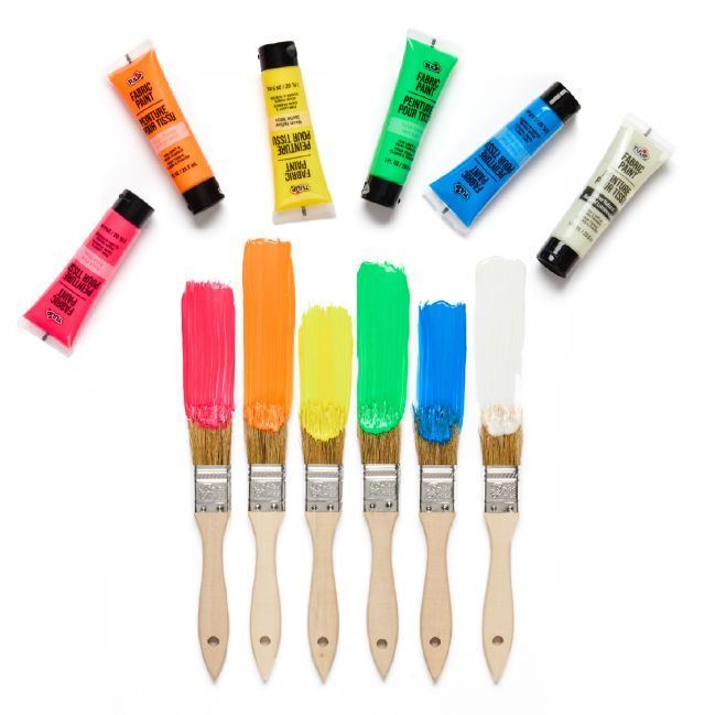 Picture of 49974-1 Tulip Neon Fabric Paint 6 Pack