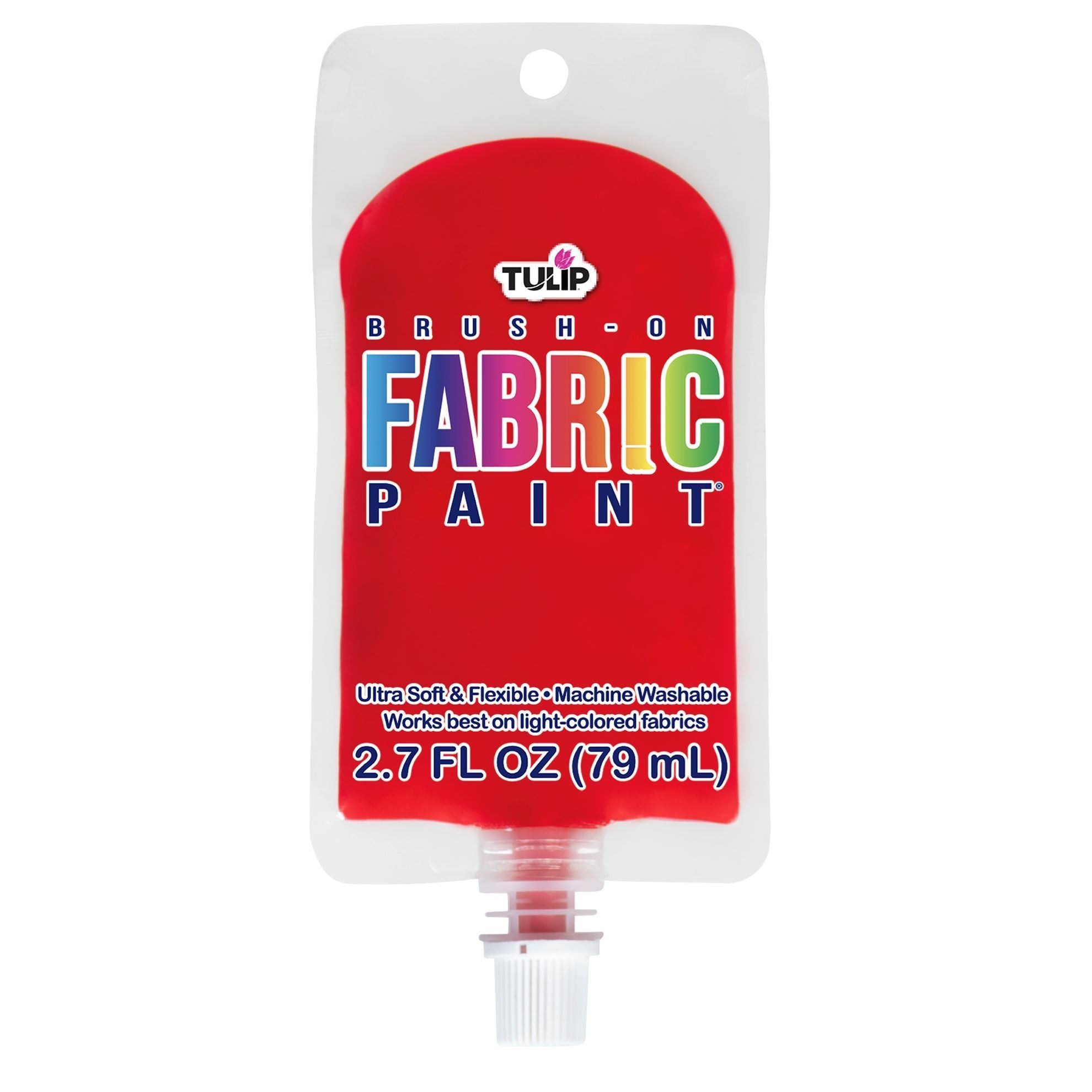 Picture of 49855 Tulip Brush-On Fabric Paint Red 2.7 fl. oz.