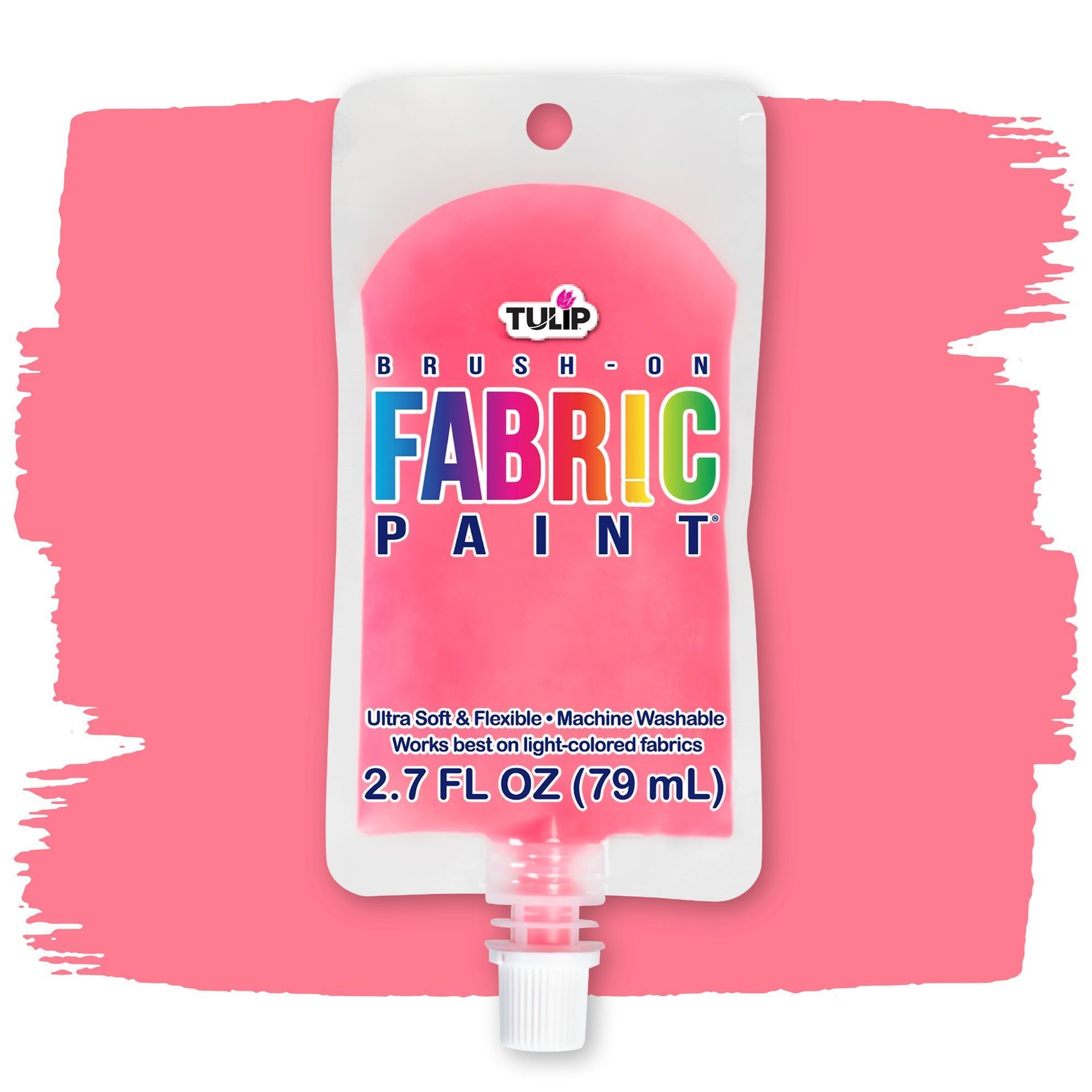 Picture of 49859 Tulip Brush-On Fabric Paint Pink 2.7 fl. oz.