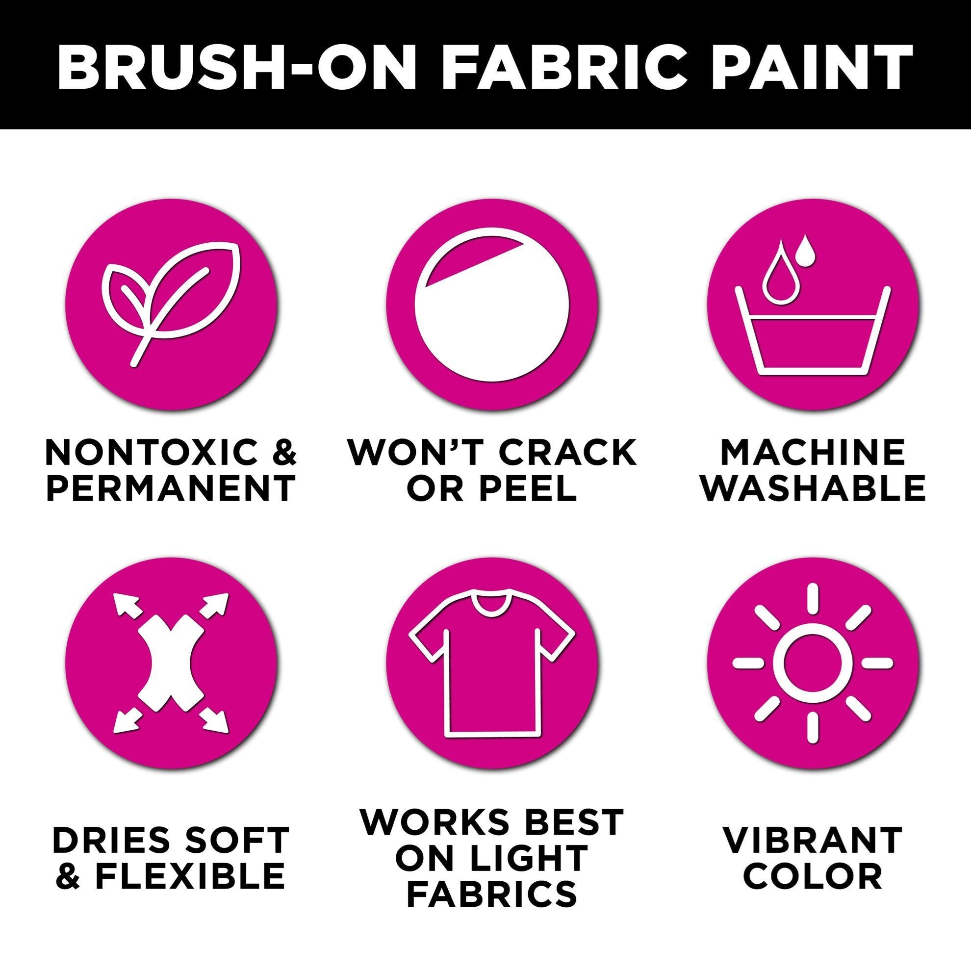 Picture of 49859 Tulip Brush-On Fabric Paint Pink 2.7 fl. oz.