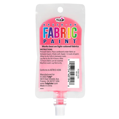 Picture of 49859 Tulip Brush-On Fabric Paint Pink 2.7 fl. oz.