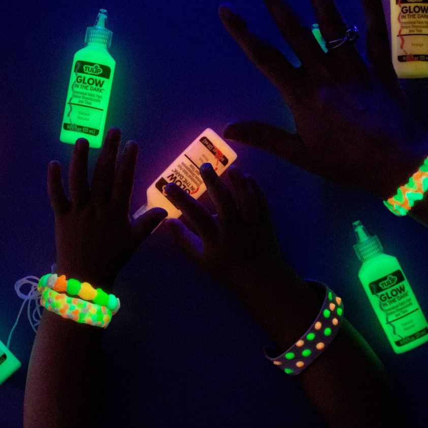 Near Me Tulip Glow-in-the-Dark Puff Paint 10-Pack Puffy