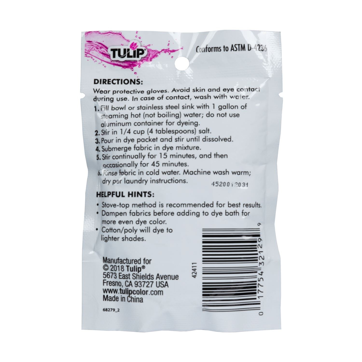 Tulip® Fabric Dye 2-IN-1 Formula Bright Pink - 2