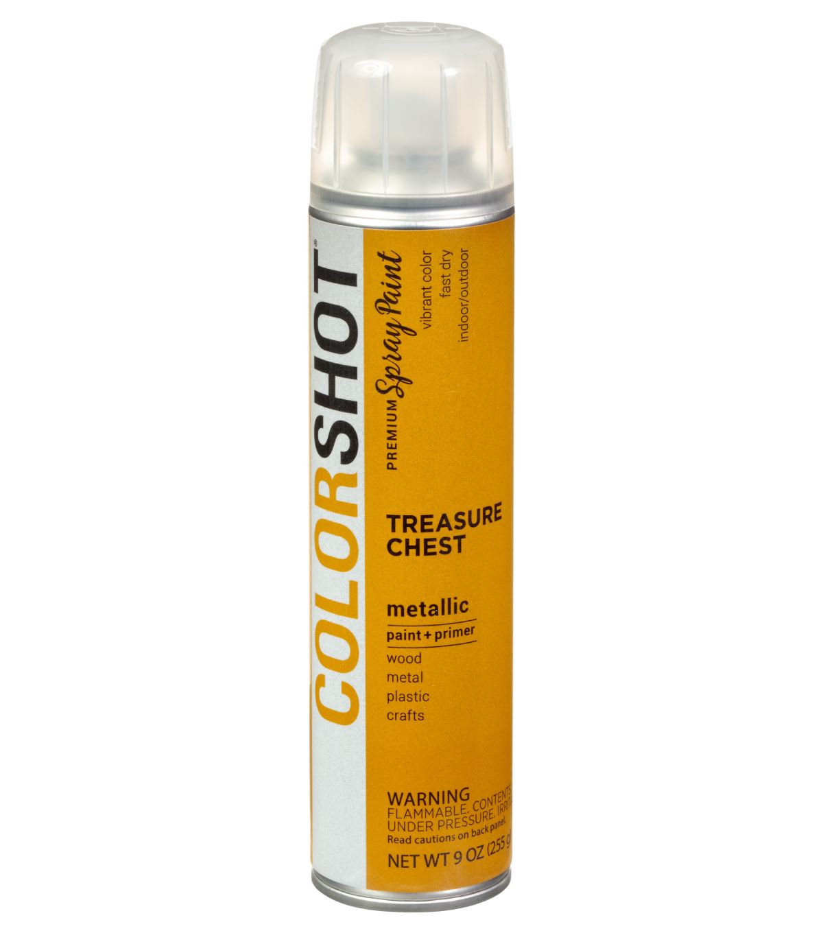 Colorshot Gold COLORSHOT Metallic Spray Paint Treasure Chest (Dark Gold) 9 oz. – Tulip ...