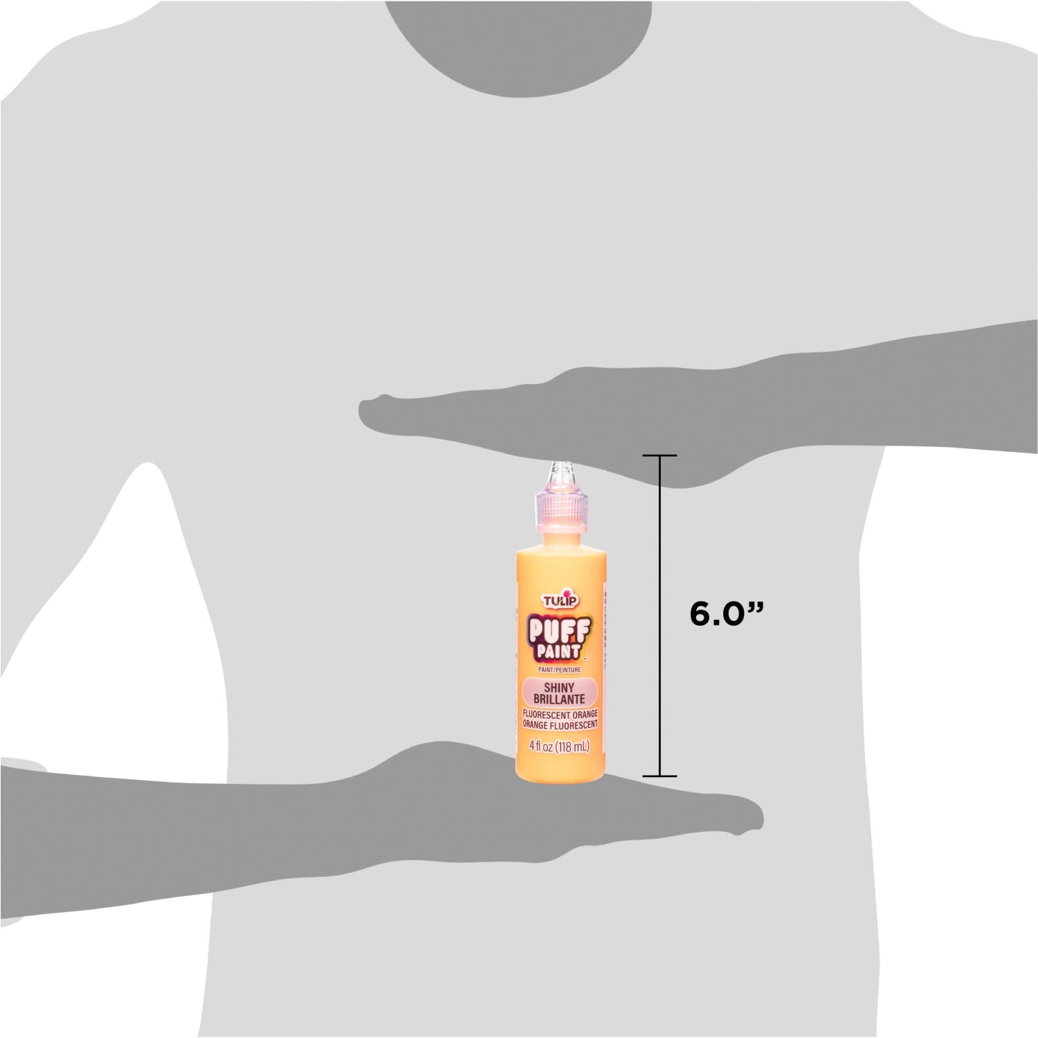 Picture of 41411 Tulip Dimensional Fabric Paint Slick Fluorescent Orange 4 oz.