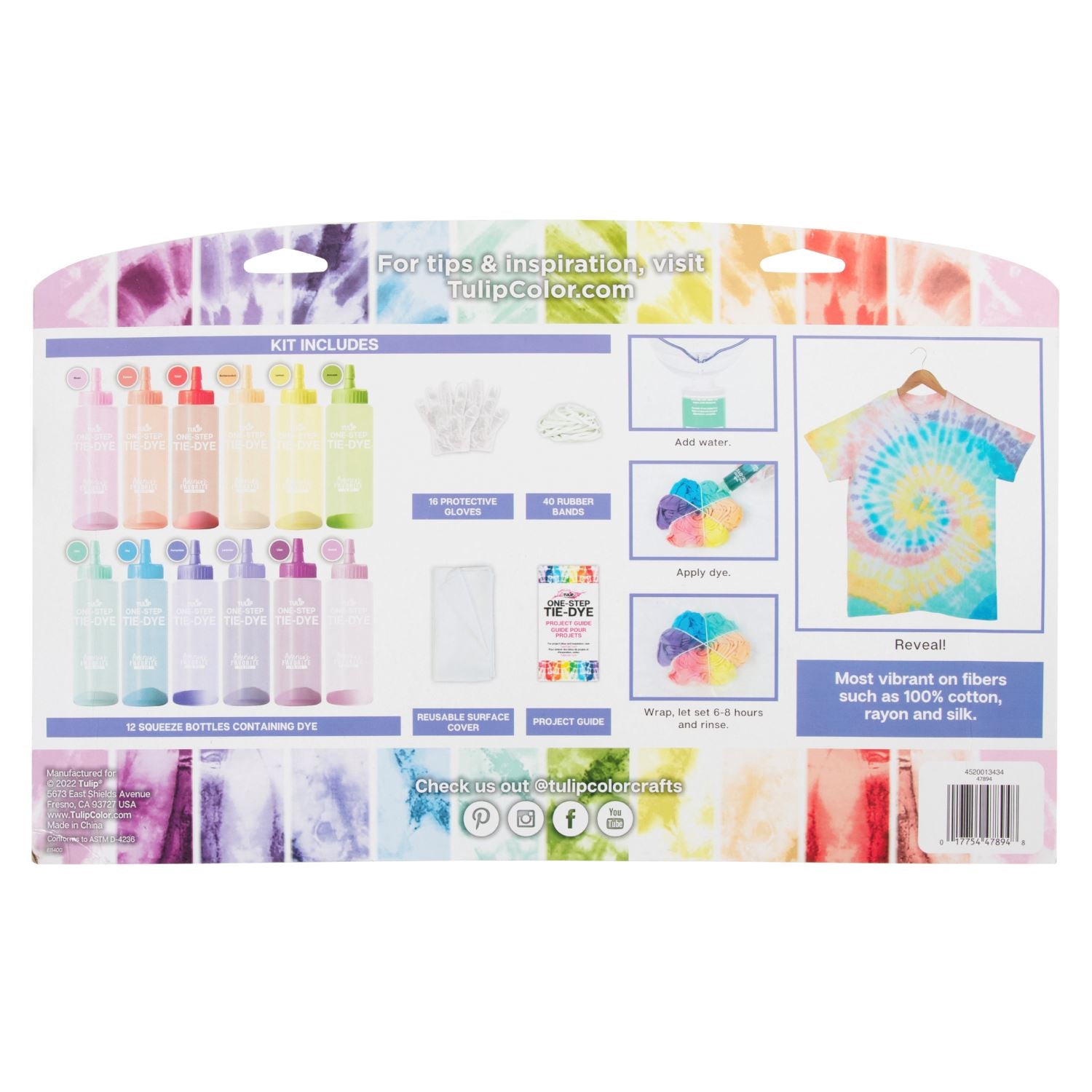 Picture of 47894 Tulip Pastel Party 12-Color Tie-Dye Kit